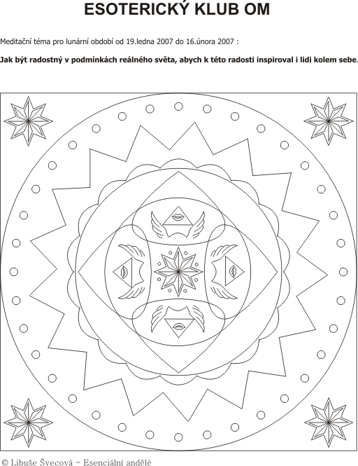MEDITACNI MANDALA PRO OBDOBI 190107-160207